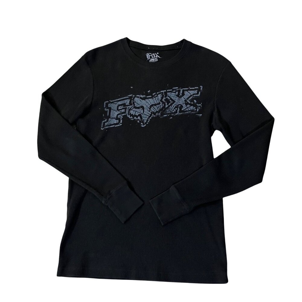 Fox Racing Mens M Black Long Sleeve Graphic Shirt Used - Picture 3 of 10